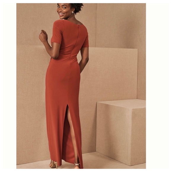 BHLDN Chelle Burnt Orange Dress 6 - Picture 4 of 9